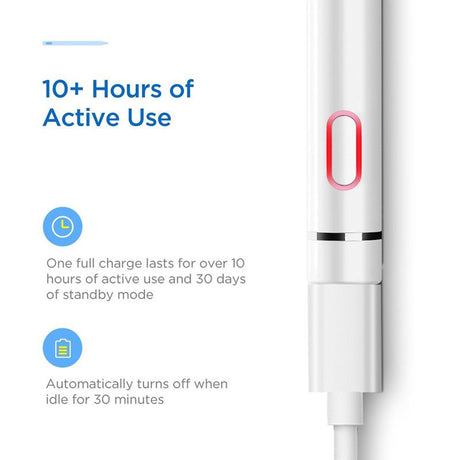 Stylus ESR Stylus Pen Digital (K838), for Android, iOS, Windows, with Micro-USB Cable, Alb