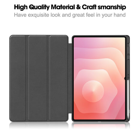 Husa de protectie tableta Techsuit Flex Trifold compatibil cu Samsung Galaxy Tab S11 Ultra / Tab S12 Ultra, Mov