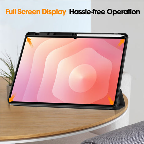 Husa de protectie tableta Techsuit Flex Trifold compatibil cu Samsung Galaxy Tab S11 Ultra / Tab S12 Ultra, Gri