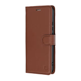 Husa de protectie Techsuit Leather Folio compatibil cu Realme 16 5G, Maro