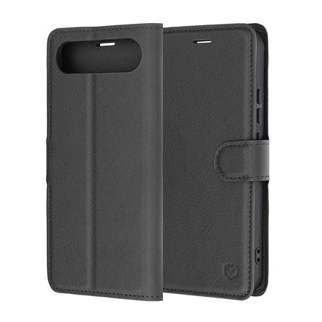 Husa de protectie Techsuit Leather Folio compatibil cu Realme 16 5G, Negru