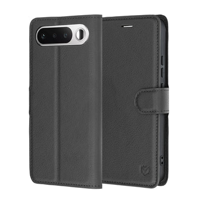 Husa de protectie Techsuit Leather Folio compatibil cu Realme 16 5G, Negru