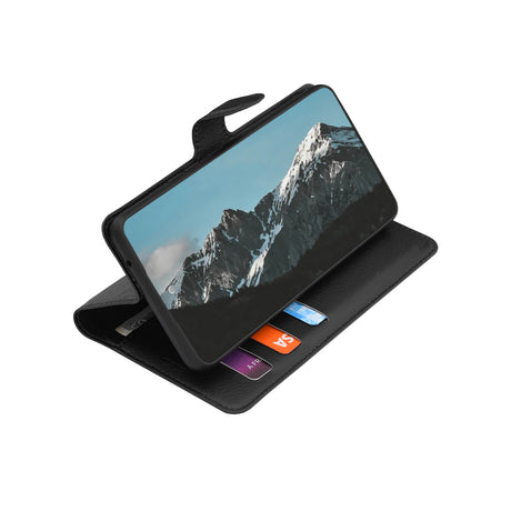 Husa de protectie Techsuit Leather Folio compatibil cu Realme 16 5G, Negru