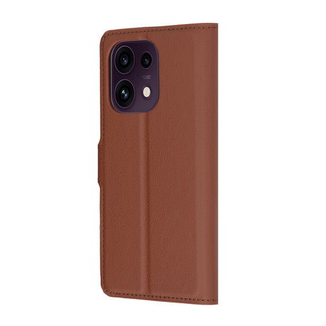 Husa de protectie Techsuit Leather Folio compatibil cu Oppo Reno16 F / Reno16 FS, Maro