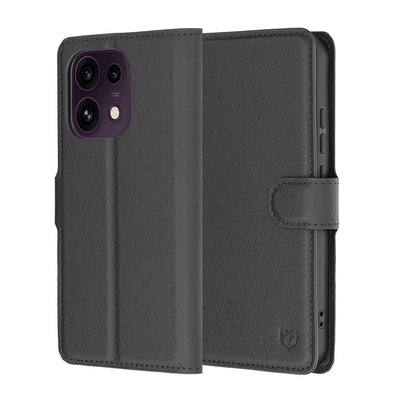 Husa de protectie Techsuit Leather Folio compatibil cu Oppo Reno16 F / Reno16 FS, Negru