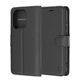 Husa de protectie Techsuit Leather Folio compatibil cu Oppo Reno16 Pro, Negru