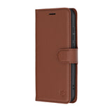 Husa de protectie Techsuit Leather Folio compatibil cu Oppo Reno16, Maro