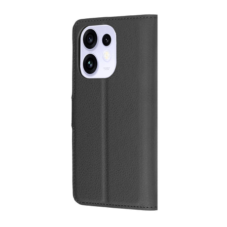 Husa de protectie Techsuit Leather Folio compatibil cu Oppo Reno16, Negru