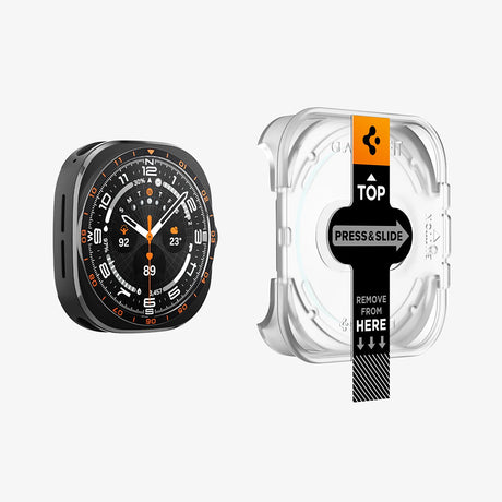 Folie de protectie smartwatch Spigen compatibil cu Samsung Galaxy Watch Ultra 2, Transparent
