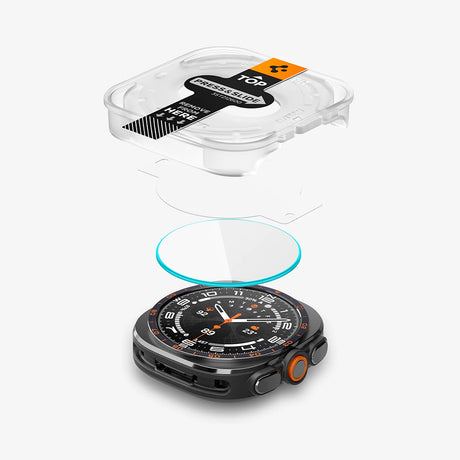 Folie de protectie smartwatch Spigen compatibil cu Samsung Galaxy Watch Ultra 2, Transparent