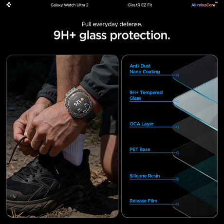 Folie de protectie smartwatch Spigen compatibil cu Samsung Galaxy Watch Ultra 2, Transparent