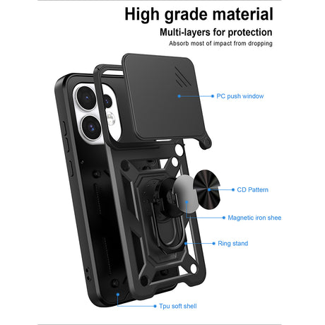 Husa de protectie Techsuit CamShield Series compatibil cu Oppo Reno16 / Reno16 Pro, Auriu