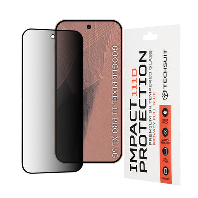 Folie de protectie Techsuit 111D Privacy Full Glue compatibil cu Google Pixel 11 Pro XL, Negru