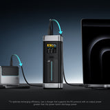 Baterie externa Cuktech P23 (CUK00P23GLBK), 25000mAh, 2x USB-C / USB, 210W, Negru