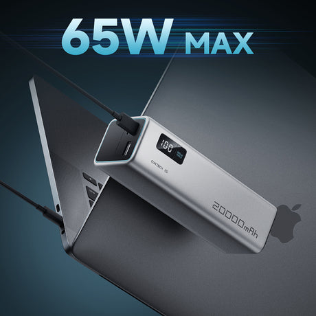 Baterie externa Cuktech PB200 (CUKP200XGLGR), 20000mAh, USB-C / USB, 100W, Negru