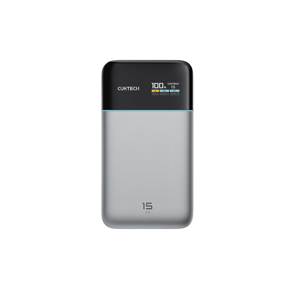Baterie externa Cuktech PB150S, 15000mAh, USB-C / USB, 100W, Gri