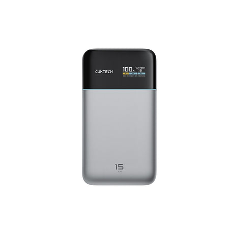 Baterie externa Cuktech PB150S, 15000mAh, USB-C / USB, 100W, Gri