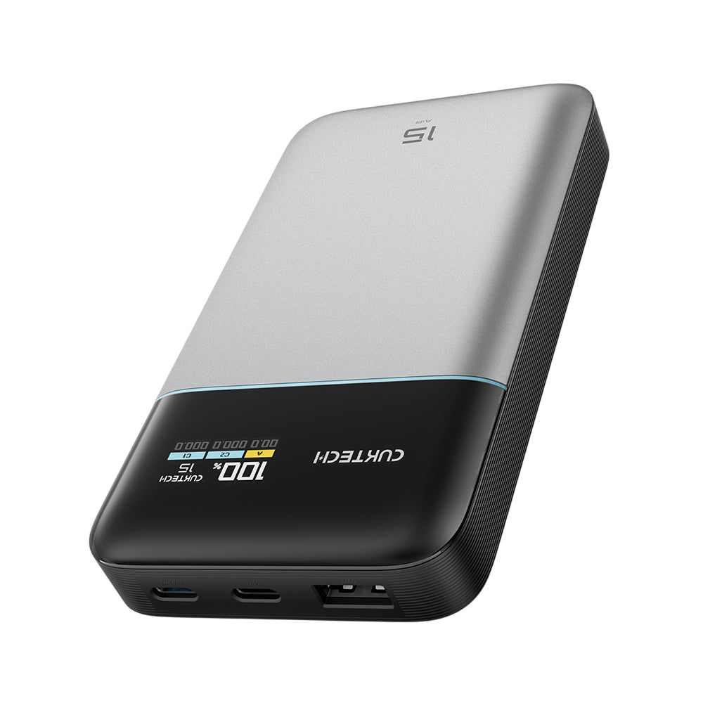 Baterie externa Cuktech PB150S, 15000mAh, USB-C / USB, 100W, Gri
