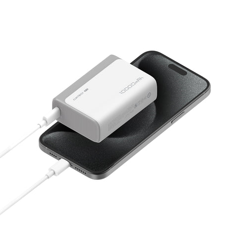 Baterie externa Cuktech PB100 (CUK0PB100DGR), 10000mAh, USB-C / USB, 30W, Gri