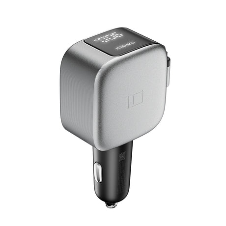 Incarcator Cuktech (CC903P), USB / Type-C, 100W, Cablu Retractabil, Negru