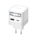 Incarcator Cuktech (AD653W), USB-C + USB-A, 67W, GaN, Alb