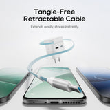 Incarcator Cuktech (AD653W), USB-C + USB-A, 67W, GaN, Alb