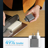 Incarcator Cuktech (AD653C), 2x USB-C / 1x USB-A, 65W GaN, Gri