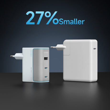 Incarcator Cuktech (AD1003EU), 2x USB-C + USB, 100W, GaN, Alb