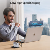 Incarcator Cuktech (AD1003EU), 2x USB-C + USB, 100W, GaN, Alb