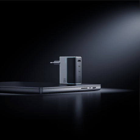 Incarcator Cuktech (AD1404UEU), 3x USB-C, 140W, Negru