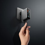 Incarcator Cuktech (CAD1204UEUGR), 3x USB-C, 120W, Gri