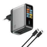 Incarcator Cuktech (CAD1204UEUGR), 3x USB-C, 120W, Gri