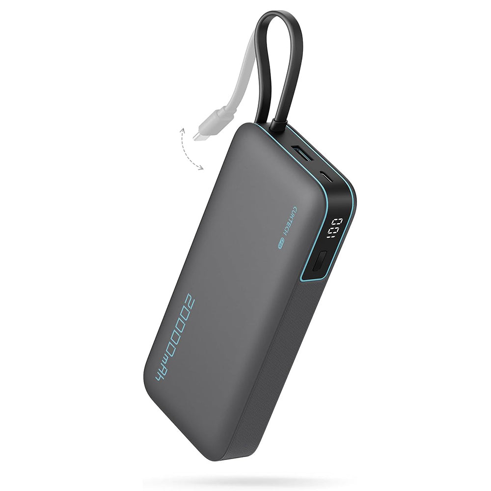 Baterie externa Cuktech LPB200N (CUKP200NGLDG), 20000mAh, USB / USB-C / Lightning, 45W, Negru