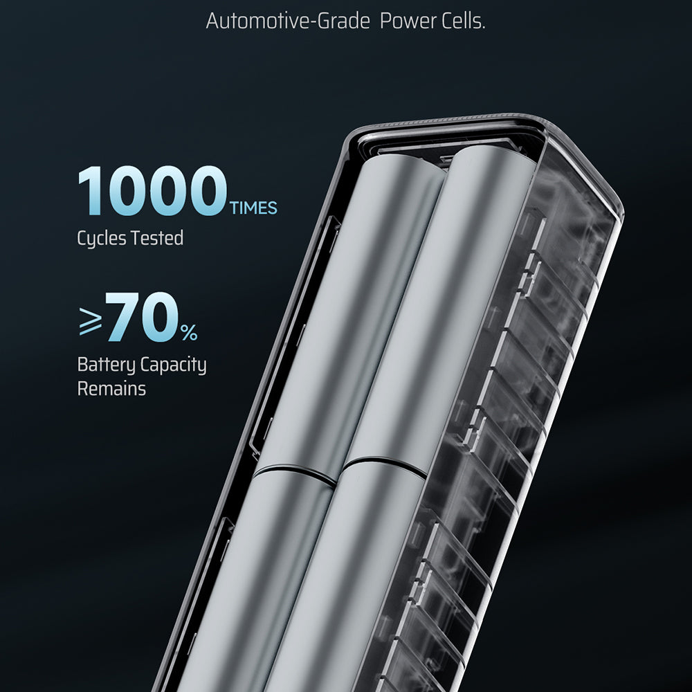 Baterie externa Cuktech PB100P (CKPB100PGLBK), 10000mAh, USB-C / USB, 150W, Gri