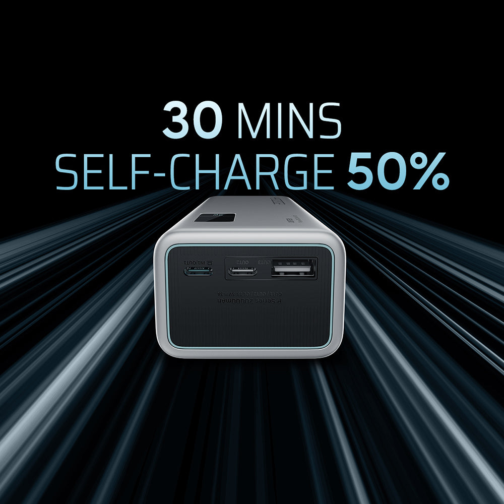 Baterie externa Cuktech PB200P, 20000mAh, 2x USB-C + USB, 150W, Gri