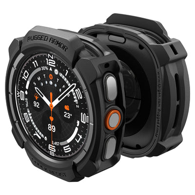 Husa smartwatch Spigen compatibil cu Samsung Galaxy Watch Ultra 2, Negru