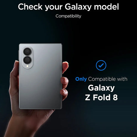 Folie de protectie Spigen compatibil cu Samsung Galaxy Z Fold8, Negru