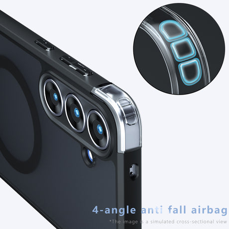 Husa de protectie Techsuit PureFrost MagSafe compatibil cu Samsung Galaxy S26 FE, Negru Frost