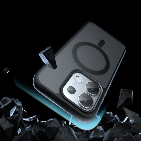 Husa de protectie Techsuit PureFrost MagSafe compatibil cu Oppo Reno16, Negru Frost