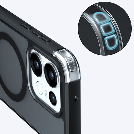 Husa de protectie Techsuit PureFrost MagSafe compatibil cu Oppo Reno16 Pro, Negru