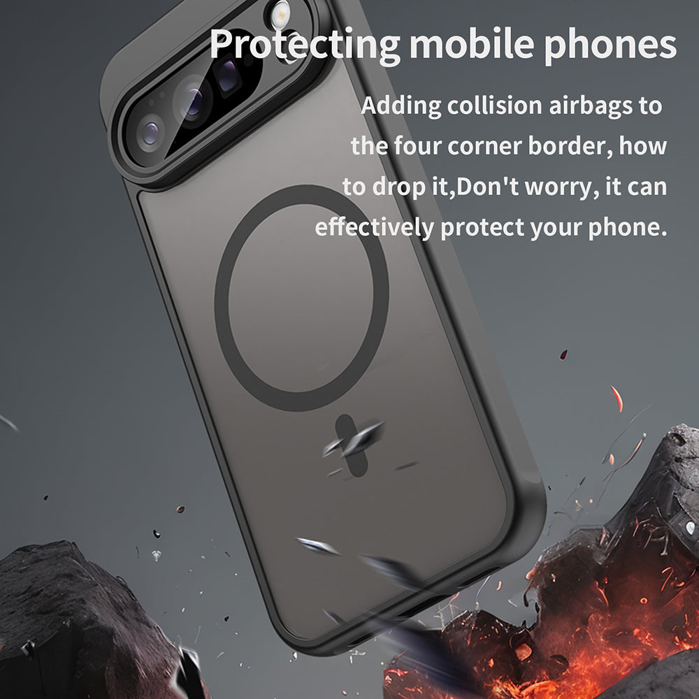 Husa de protectie Techsuit HaloFrost II MagSafe compatibil cu Google Pixel 11, Roz