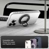 Suport Inel Spigen O-Mag OM106 (AMP09334), Magnet Puternic, Rotație 360°, Negru