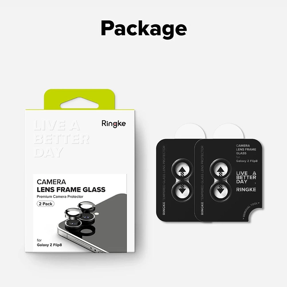 Folie de protectie Ringke compatibil cu Samsung Galaxy Z Flip8, Negru
