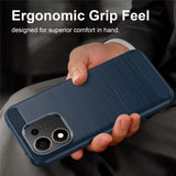 Husa de protectie Techsuit Carbon Silicone compatibil cu Honor 600 Smart, Albastru