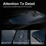 Husa de protectie Techsuit Carbon Silicone compatibil cu Honor 600 Smart, Albastru