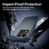 Husa de protectie Techsuit Carbon Silicone compatibil cu Honor 600 Smart, Albastru