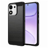Husa de protectie Techsuit Carbon Silicone compatibil cu Honor 600 Smart, Negru