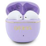 Casti Half-in-ear, BT, TWS - Guess Glossy Gold Line Classic (GUTWSG3HGECU) - Purple