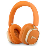 Casti Wireless Guess Rectangle Metal Script (GUBHV28HGCSMO), Bluetooth, ENC, Portocaliu