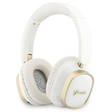 Casti Wireless Guess Rectangle Metal Script (GUBHV28HGCSME), Bluetooth, ENC, Alb